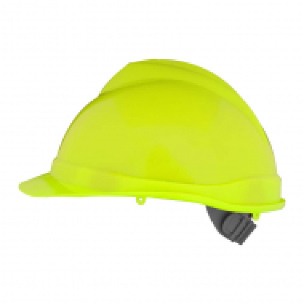 Casco Eva de cinta Top 33 Higt Vision de color verde fluor