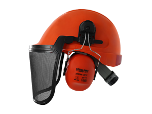 Casco de seguridad MTA ABS para motosierra naranjo