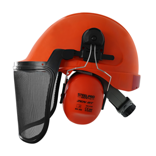 Casco MTA ABS motosierra naranjo