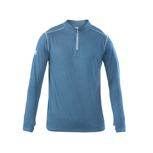 Polera Dry Fit Hw Spx Manga Larga Hombre Deep Blue